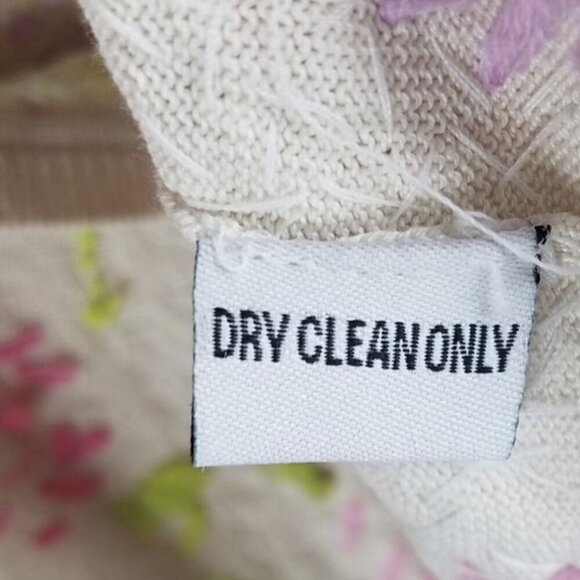 COPY - Roxie B sequin knit floral cardigan sweater silk and cotton Medium - Picture 6 of 7